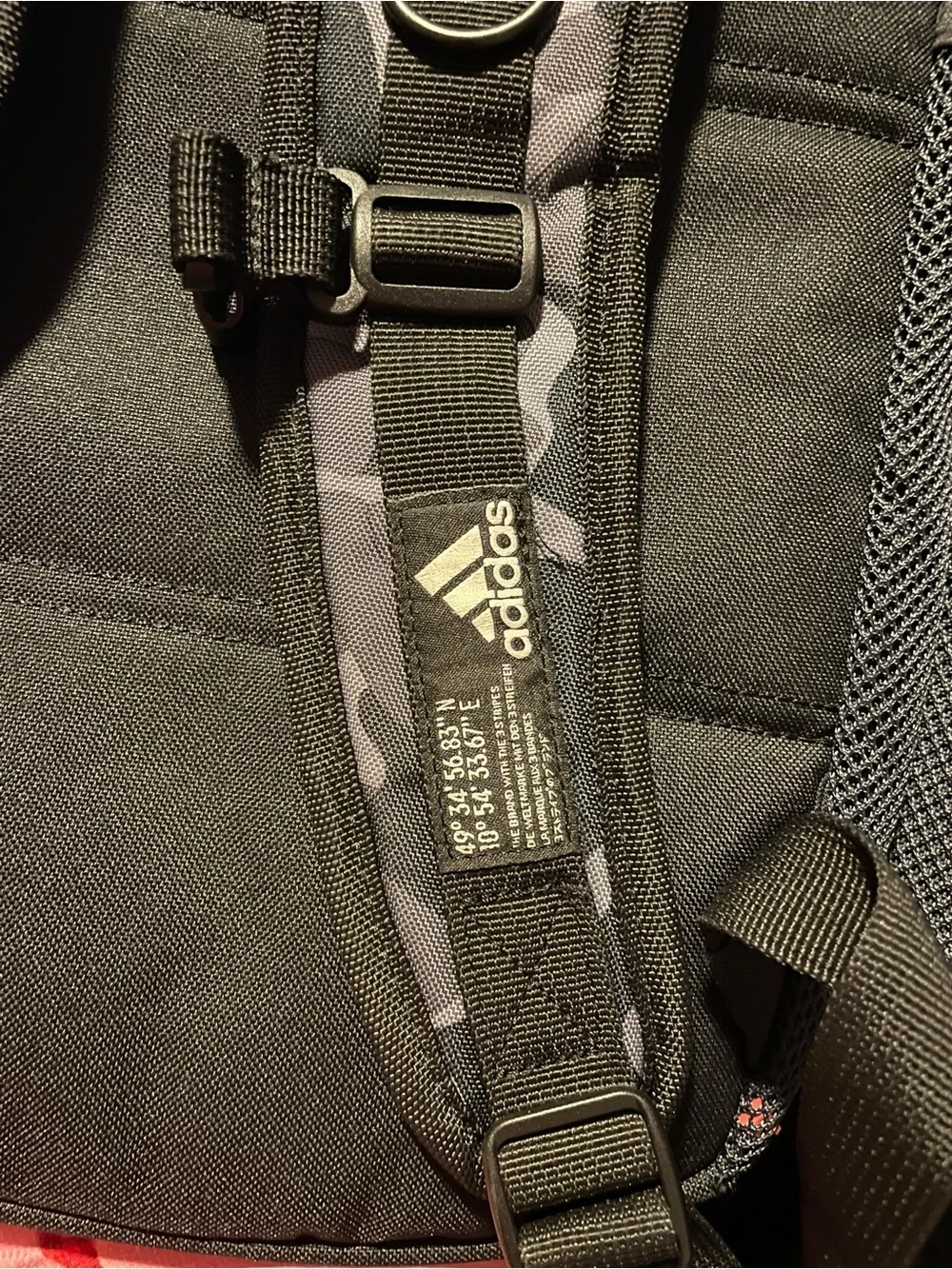 adidas Black and Gray Camo Backpack - Picture 3 of 4